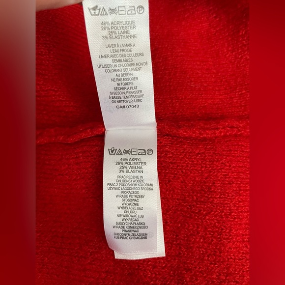 Max Studio Women Wool Red Cardigan Size 1XL - Picture 12 of 14